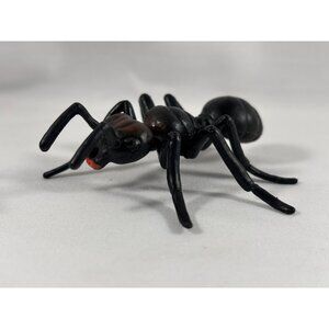 Black Plastic Ant Insect Toy Figurine Diorama 2.75" Long